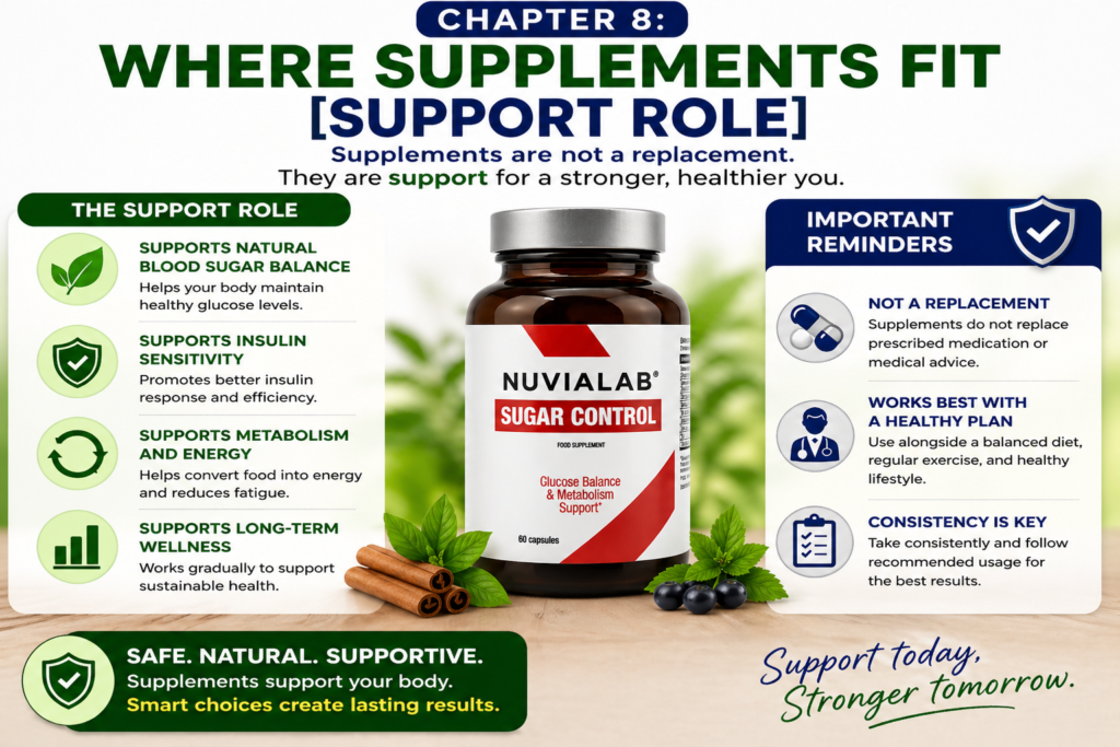 Natural Supplements vs. Medication for Blood Sugar: What Works Better in 2026? sugar copntrol product infograhic