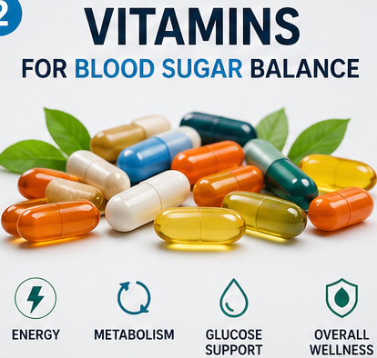Best Vitamins for Blood Sugar Balance – 7 Essential Nutrients That Actually Work Vitsamins INFOGRAPHIC