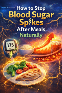 Read more about the article How to Stop Blood Sugar Spikes After Meals Naturally [Complete Guide]