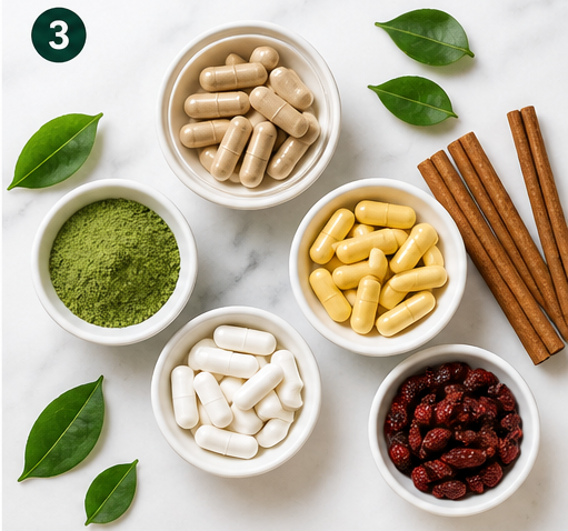 supplements to Stop Sugar Cravings: Ingredients Infographic